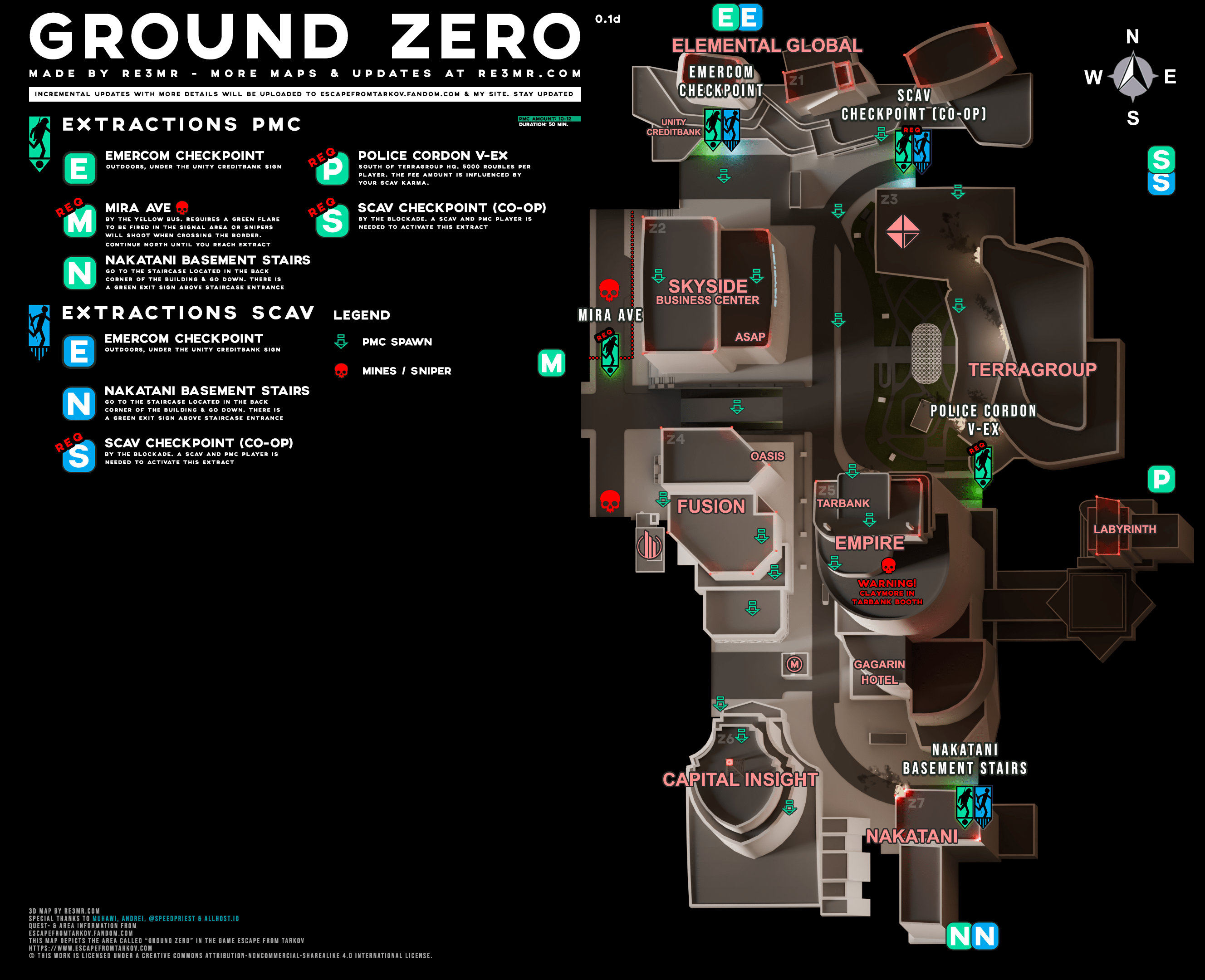 The Tarkov Handbook | Ground Zero Map