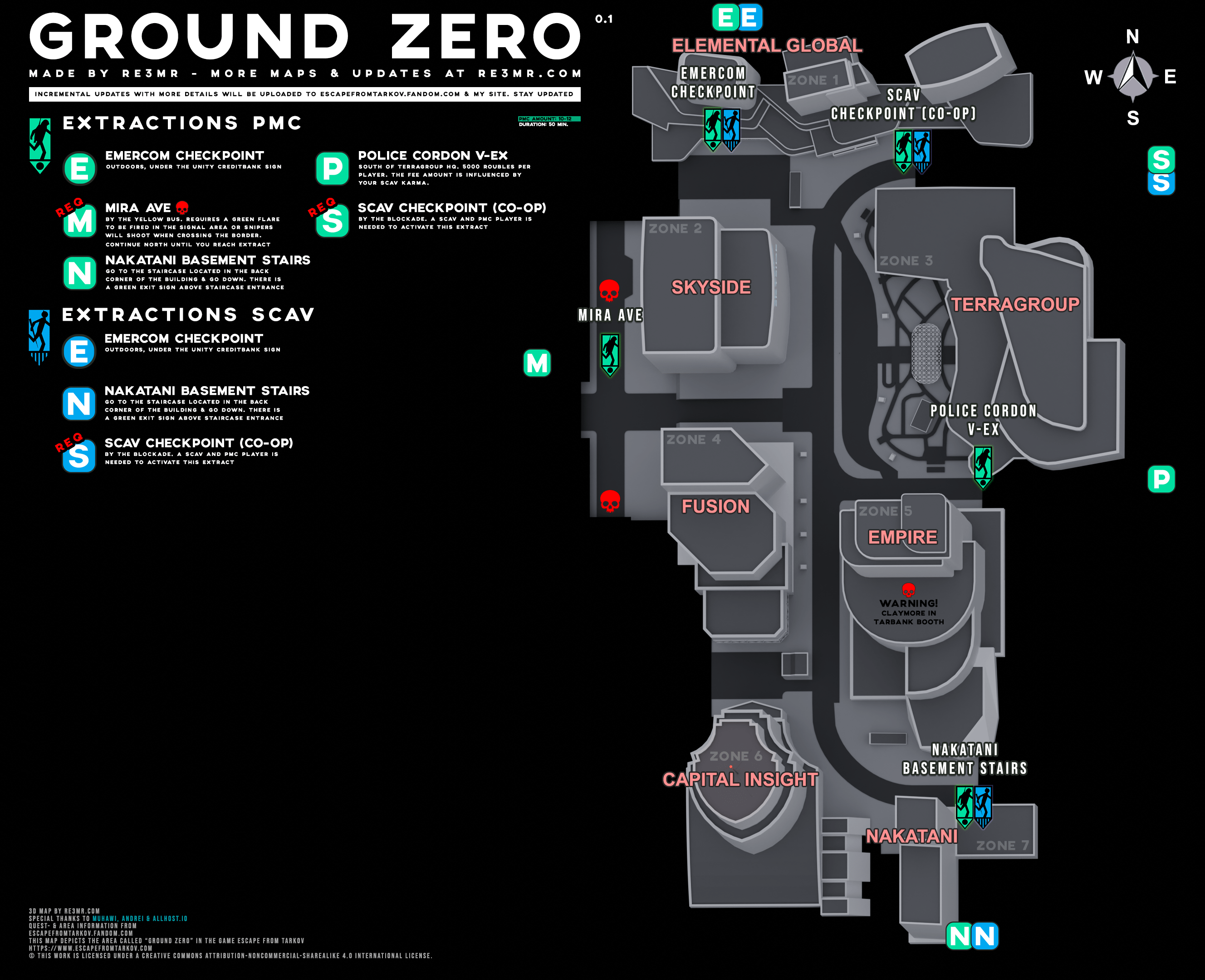 The Tarkov Handbook | Ground Zero Map