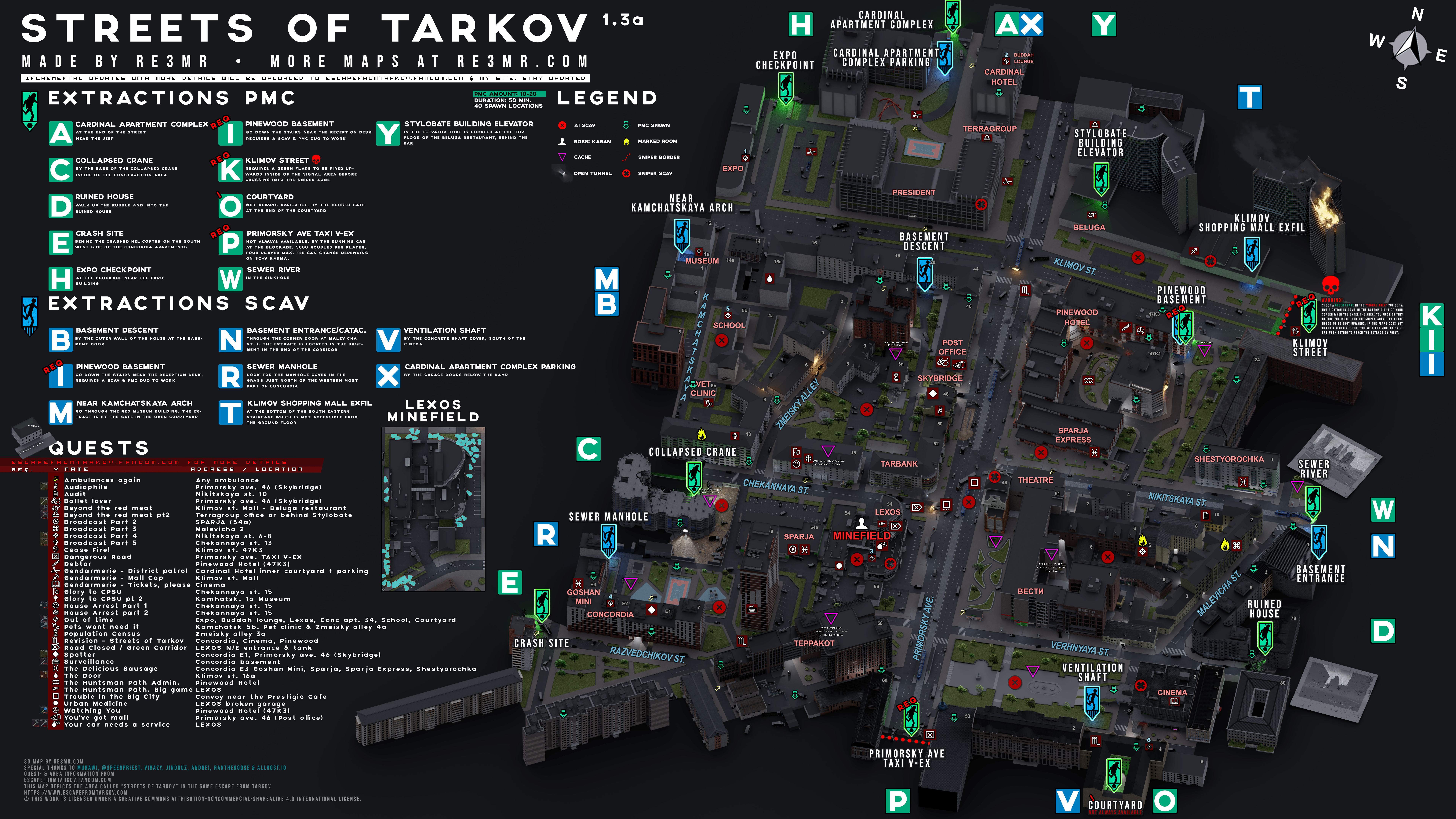 Tarkov Streets Map