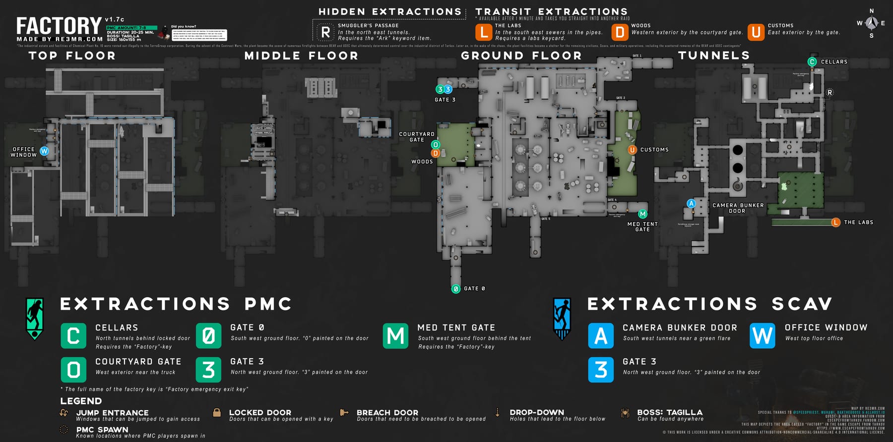 Escape From Tarkov Factory map