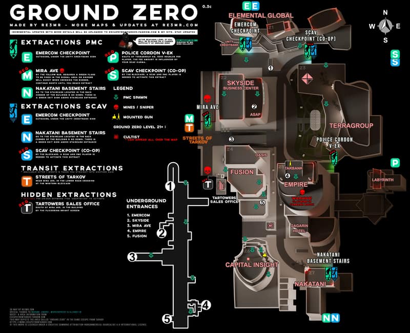 Ground Zero map