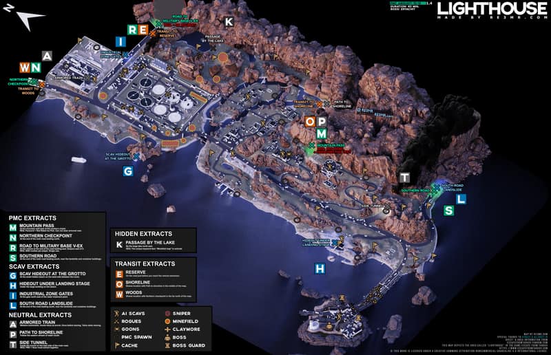 Lighthouse map